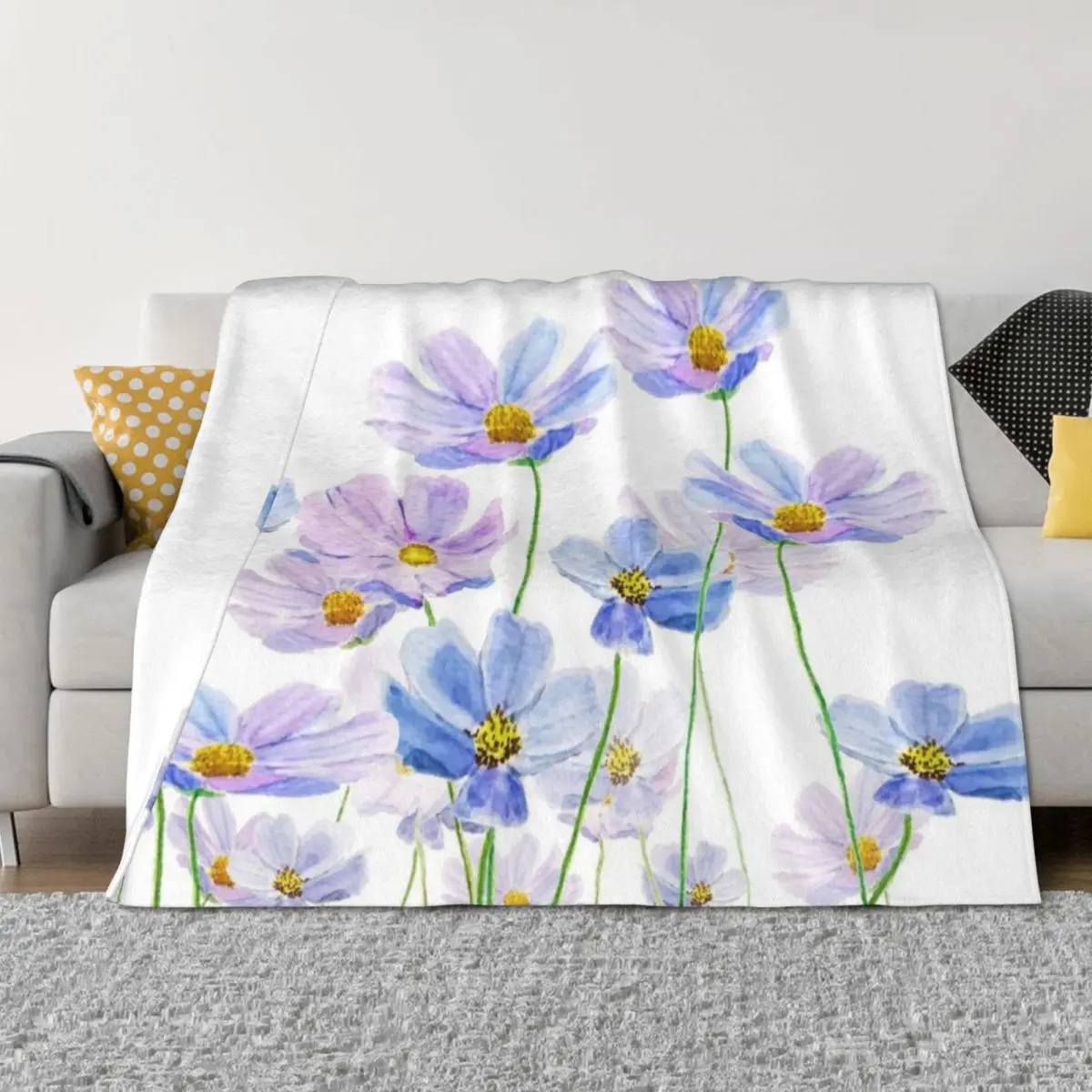 purple and blue cosmos flower watercolor Throw Blanket Plush Sofas Hairys Blankets
purple and blue cosmos flower watercolor Throw Blanket Plush Sofas Hairys Blankets