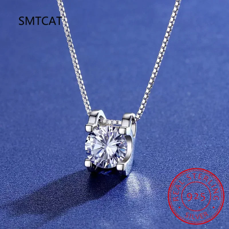 0.5CT Moissanite Diamond Necklace With Certificate For Women 925 Silver Original Certified Box Chain Necklaces Jewelry
0.5CT Moissanite Diamond Necklace With Certificate For Women 925 Silver Original Certified Box Chain Necklaces Jewelry