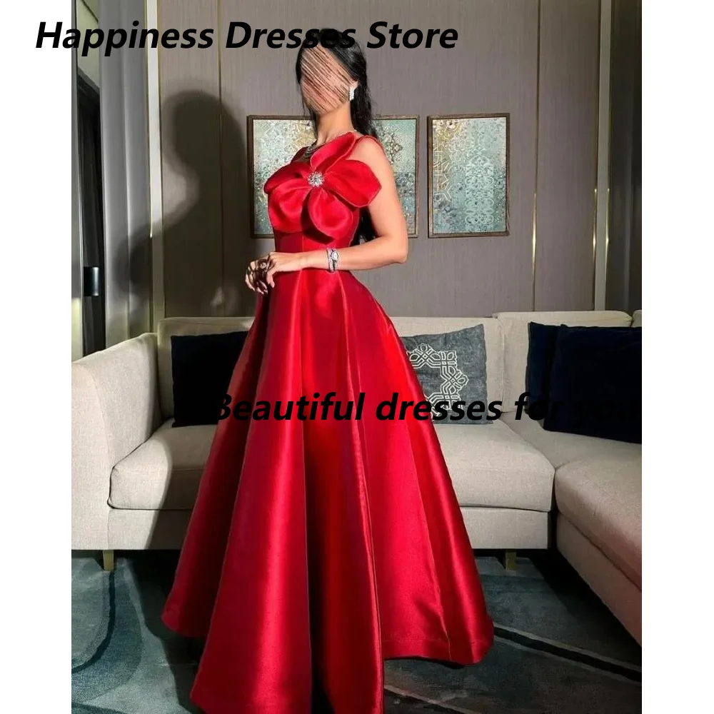 Red Evening Dress Customized Square Neck Flower Pleat Satin Floor Length Formal Occasion Dresses Saudi Arab A Line Prom Gown
Red Evening Dress Customized Square Neck Flower Pleat Satin Floor Length Formal Occasion Dresses Saudi Arab A Line Prom Gown