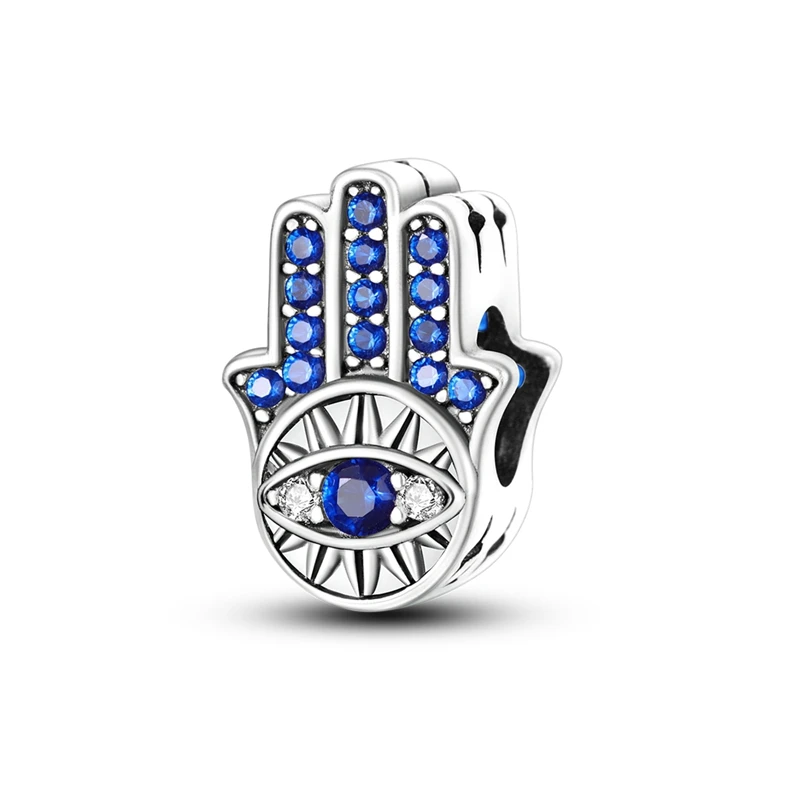 New 925 Sterling Silver Palm And Blue Eye Charm Bead Fit 3mm Original Bracelet DIY Women Exquisite Birthday Party Jewelry Gifts
New 925 Sterling Silver Palm And Blue Eye Charm Bead Fit 3mm Original Bracelet DIY Women Exquisite Birthday Party Jewelry Gifts