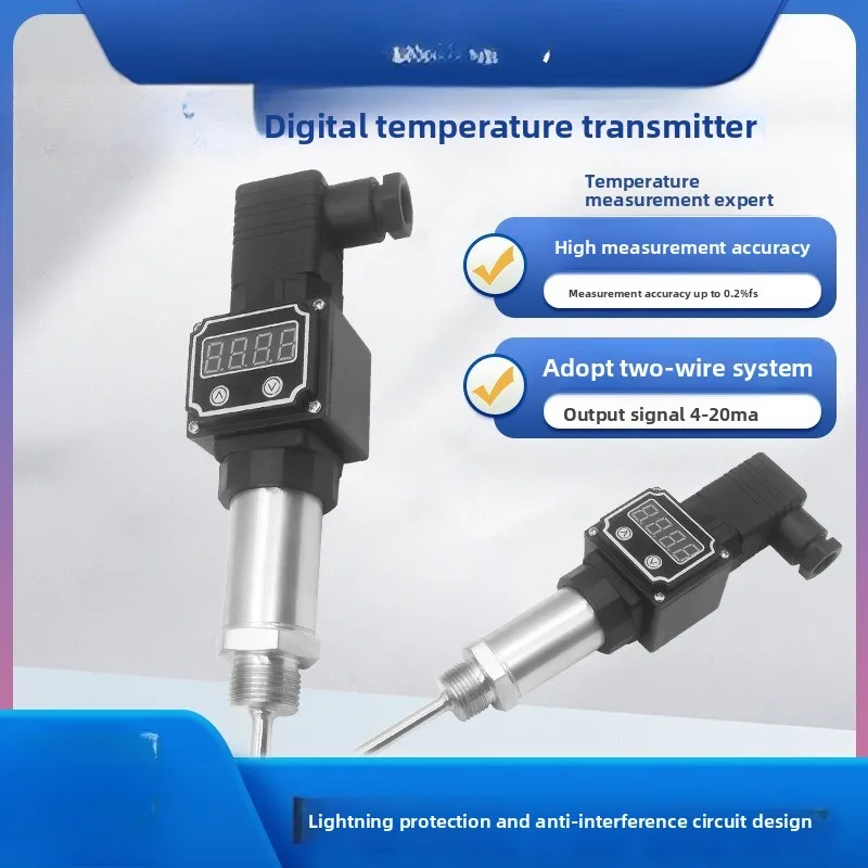WZ-102 Plug-in integrated LED digital temperature sensor, transmitter PT100 thermal resistance
WZ-102 Plug-in integrated LED digital temperature sensor, transmitter PT100 thermal resistance