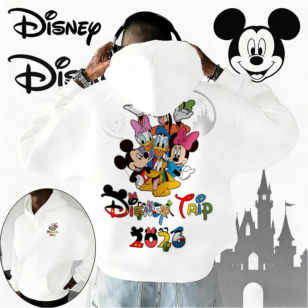 Осень/зима 2026, толстовка с рисунком замка Микки Диснея, мужская модная уличная хлопковая теплая толстовка, свободное повседневное пальто унисекс
Осень/зима 2026, толстовка с рисунком замка Микки Диснея, мужская модная уличная хлопковая теплая толстовка, свободное повседневное пальто унисекс