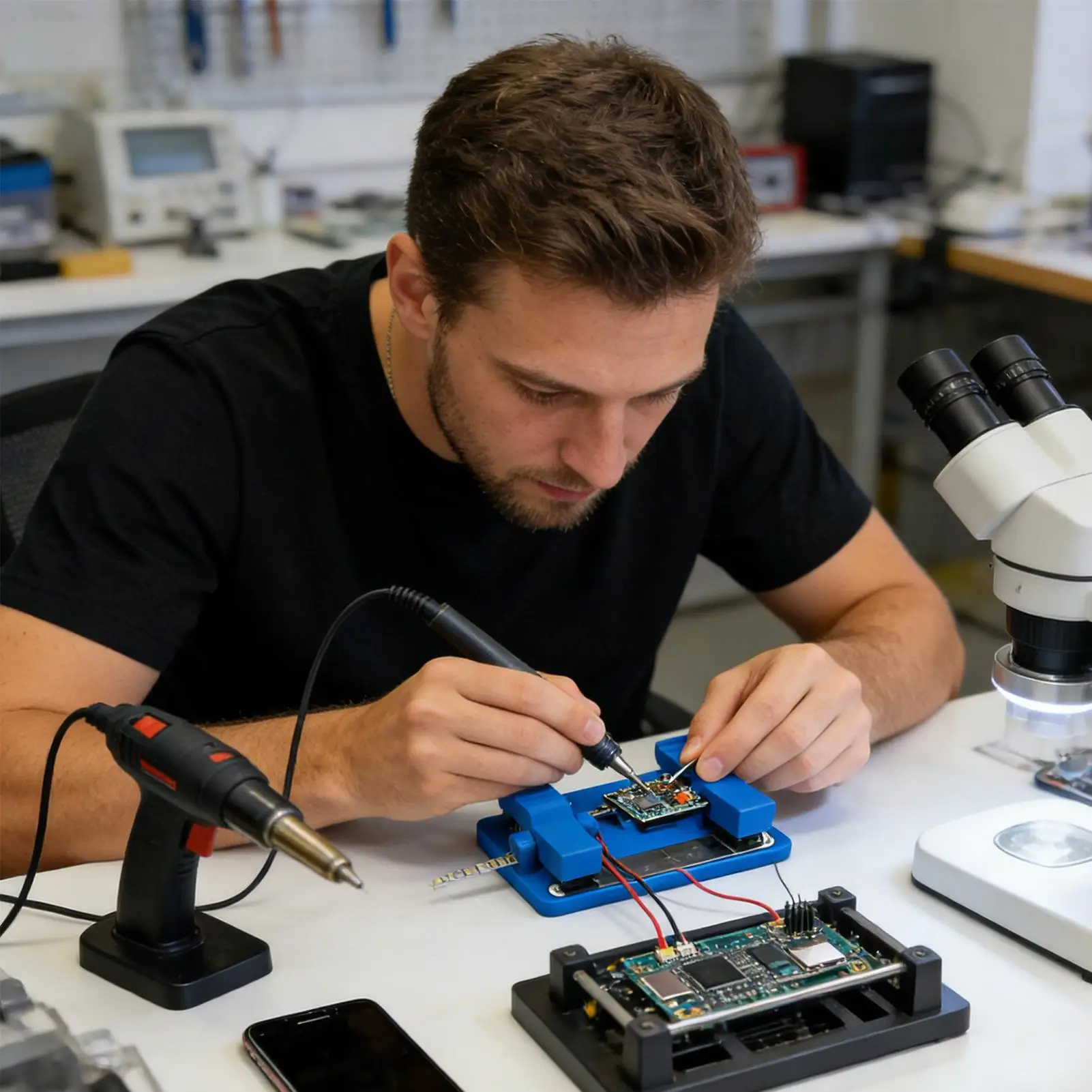 LED Lighting Soldering Station Precision Non-Slip Electronic Circuit Welding Wire Fixture For Electronics Repair Circuit
LED Lighting Soldering Station Precision Non-Slip Electronic Circuit Welding Wire Fixture For Electronics Repair Circuit