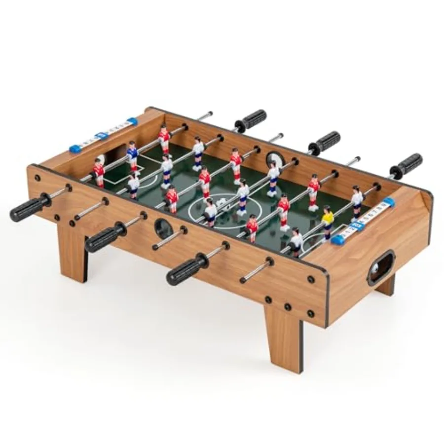 Tabletop Foosball Game 27" Mini Foosball Table with 2 Balls and Score Keeper Easy Assembly Compact Indoor Table Soccer Game for
Tabletop Foosball Game 27" Mini Foosball Table with 2 Balls and Score Keeper Easy Assembly Compact Indoor Table Soccer Game for