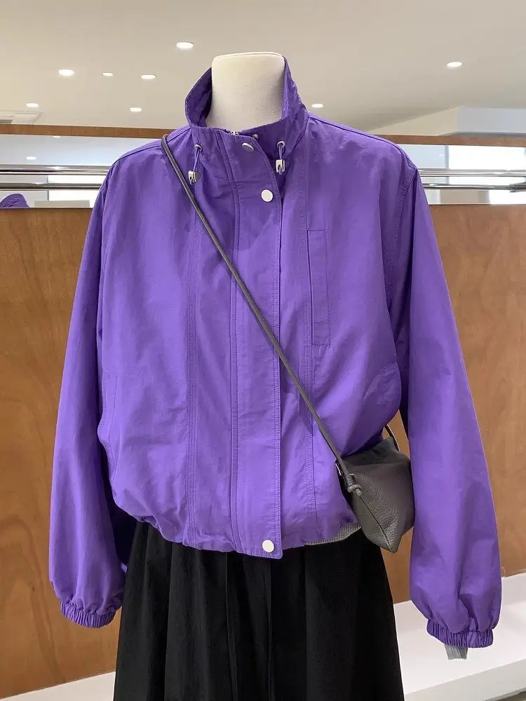 Spring and Autumn Women's Windbreaker Jacket Loose Short Casual Sports Windproof Jacket
Spring and Autumn Women's Windbreaker Jacket Loose Short Casual Sports Windproof Jacket