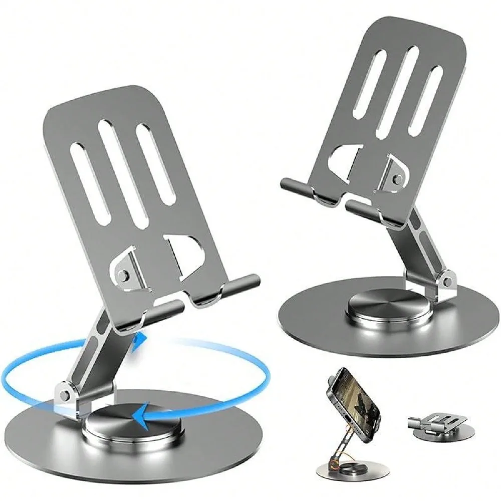 360 ° Вращающаяся настольная подставка для телефона — универсальный держатель с противоскользящим основанием, подходит для iPhone и Android, идеальный подарок для дома и офиса 
360 ° Вращающаяся настольная подставка для телефона — универсальный держатель с противоскользящим основанием, подходит для iPhone и Android, идеальный подарок для дома и офиса