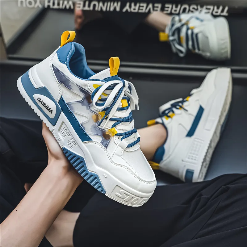 Four Season Lace-up Student Flat Shoes Fashion Walking Shoes Outdoor Sports Board Shoes Men's Korean Thick Soled Casual Shoes
Four Season Lace-up Student Flat Shoes Fashion Walking Shoes Outdoor Sports Board Shoes Men's Korean Thick Soled Casual Shoes