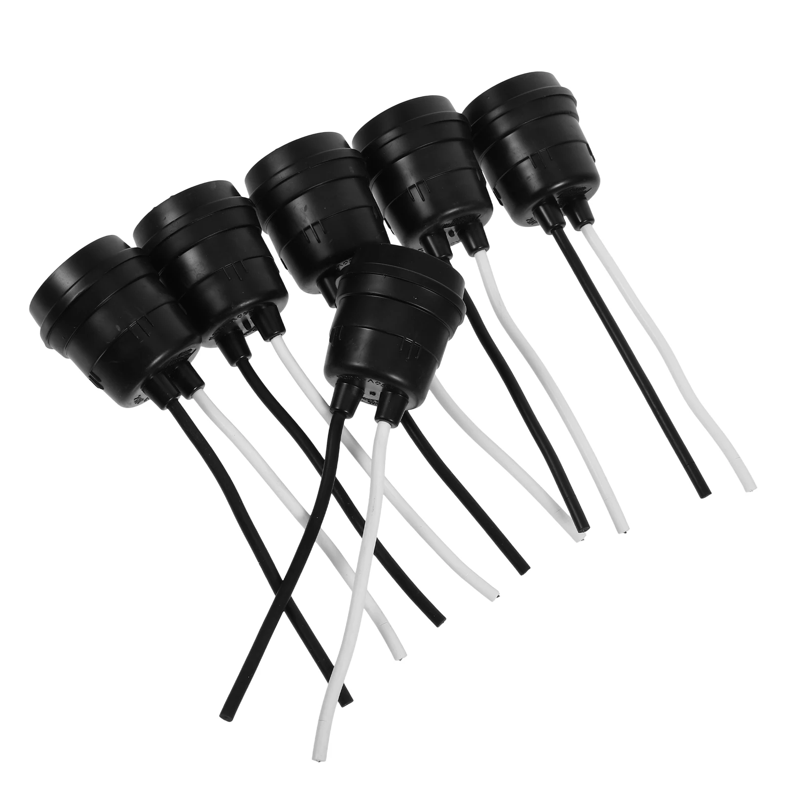 6pcs E27 Lamp Holder Black Rubber Waterproof Socket 220V Wire Connector for Outdoor Indoor Lighting DIY Project
6pcs E27 Lamp Holder Black Rubber Waterproof Socket 220V Wire Connector for Outdoor Indoor Lighting DIY Project