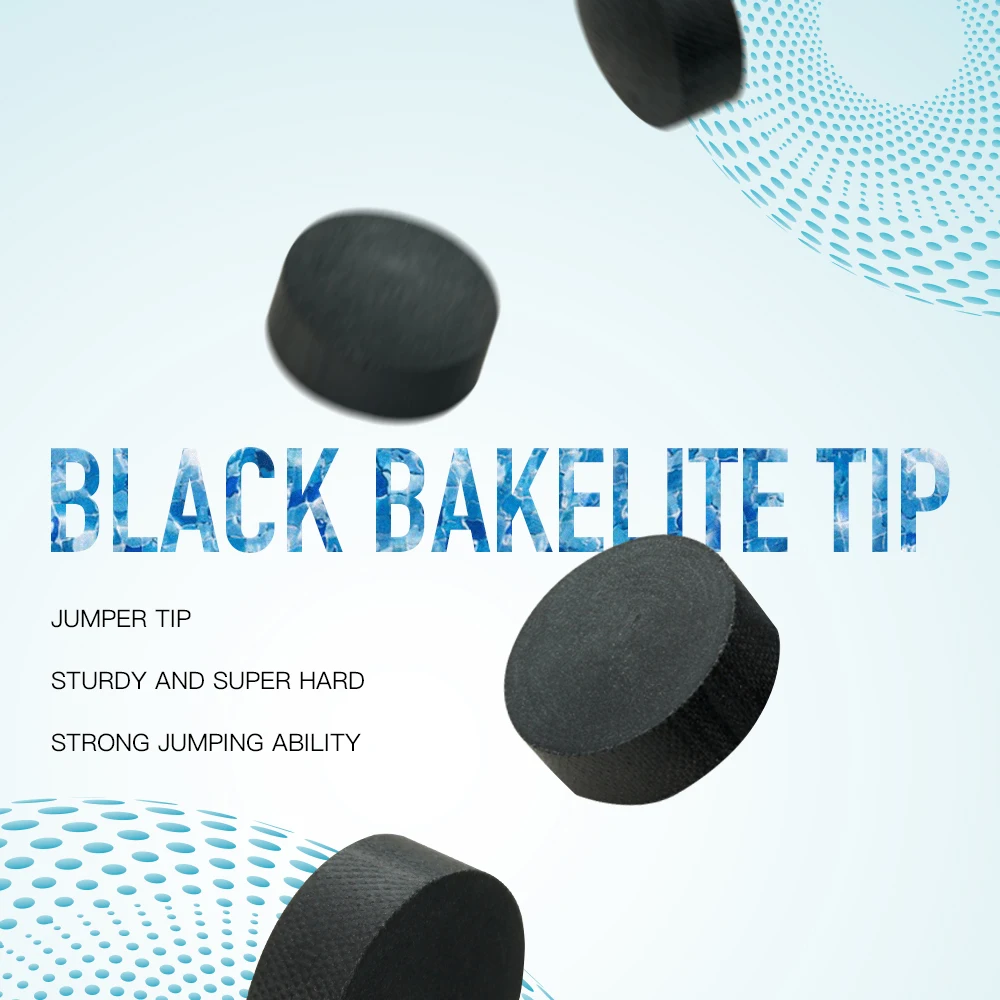 Bakelit Break Jump Tips, Plastics, Super Hard Punch, Jump Cue Tip Billiard Accessories, Plastics, 14mm
Bakelit Break Jump Tips, Plastics, Super Hard Punch, Jump Cue Tip Billiard Accessories, Plastics, 14mm