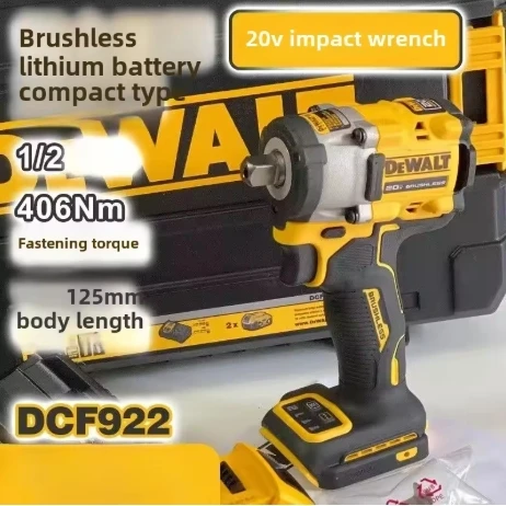 Dewalt DCF922 Wireless Wrench Rechargeable High Torque 205Nm(Reverse) 1/2" 2500 PRM Universal 20V Battery Power Tools
Dewalt DCF922 Wireless Wrench Rechargeable High Torque 205Nm(Reverse) 1/2" 2500 PRM Universal 20V Battery Power Tools
