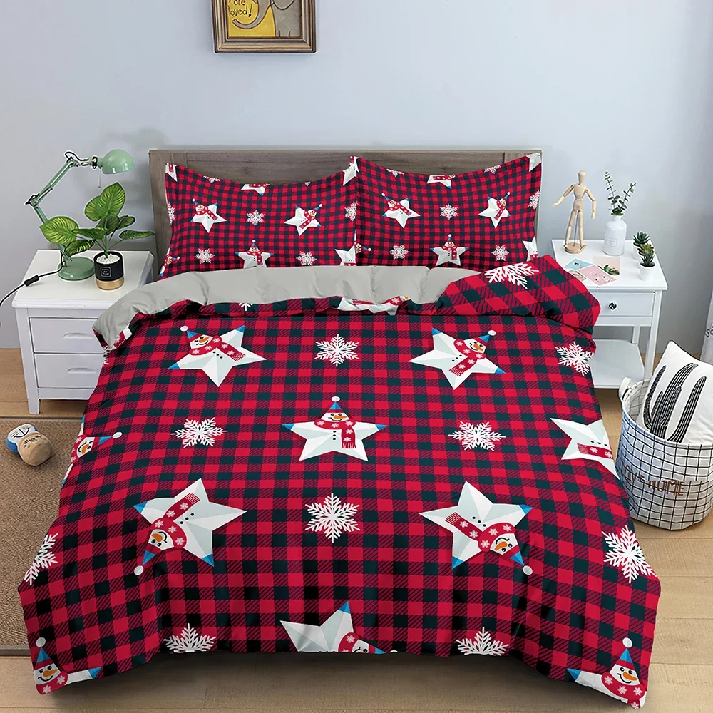 Christmas Decoration Bedding Set Luxury Soft Duvet Cover Set 3D Christmas Printed Quilt Cover King Queen Twin Size Home Textile
Christmas Decoration Bedding Set Luxury Soft Duvet Cover Set 3D Christmas Printed Quilt Cover King Queen Twin Size Home Textile