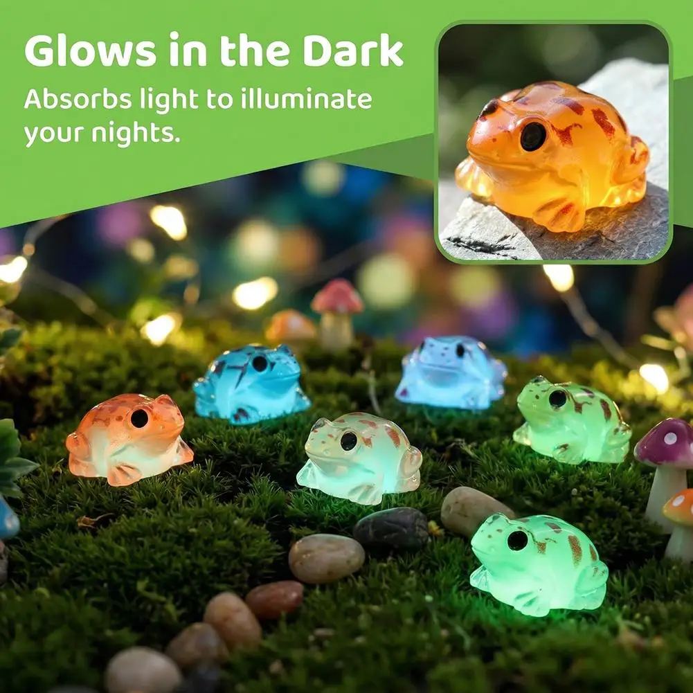 Luminous Mini Frog Toad Resin Figurines Glow Micro Landscape Ornaments 0.97*0.56 Inch DIY Aquarium Decoration Accessories
Luminous Mini Frog Toad Resin Figurines Glow Micro Landscape Ornaments 0.97*0.56 Inch DIY Aquarium Decoration Accessories