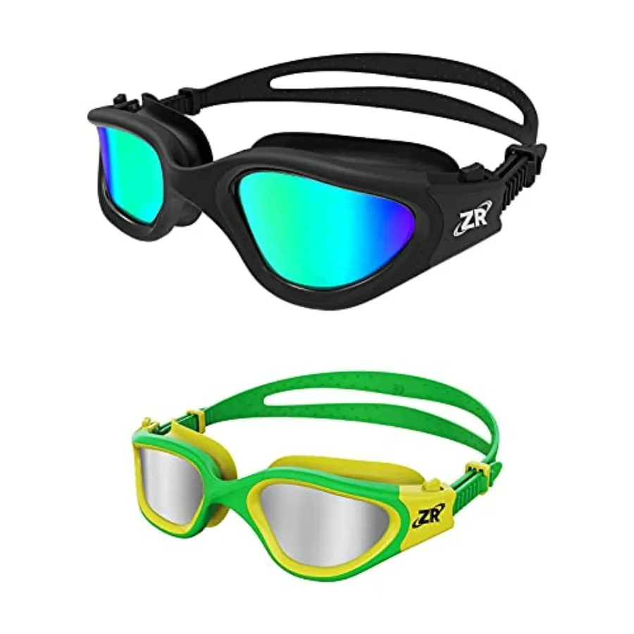 Swim goggles for kids and adults, polarized polycarbonate lenses, black frame with blue tint, UV protection and anti-fog coatin
Swim goggles for kids and adults, polarized polycarbonate lenses, black frame with blue tint, UV protection and anti-fog coatin