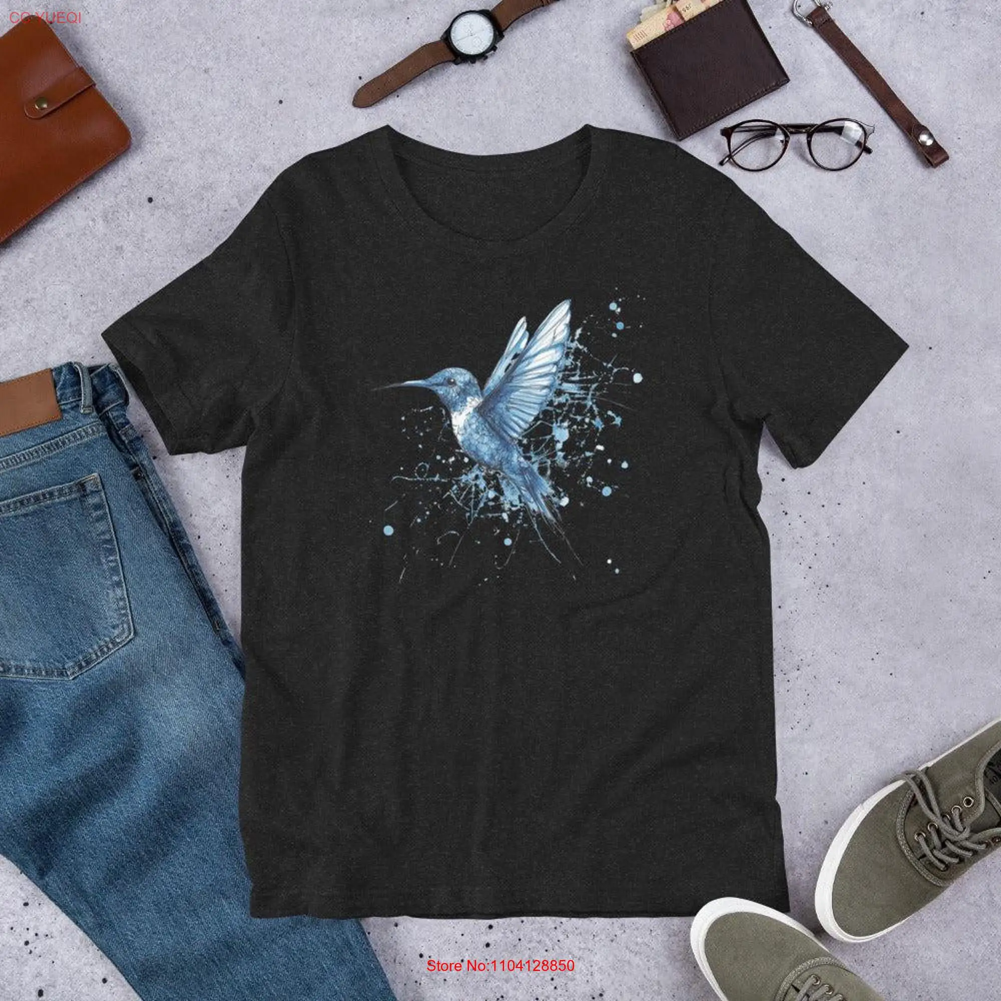 Голубая футболка Humming Bird In Blue, мягкая хлопковая Необычная футболка, уличная одежда, Яркие длинные или короткие рукава
Голубая футболка Humming Bird In Blue, мягкая хлопковая Необычная футболка, уличная одежда, Яркие длинные или короткие рукава
