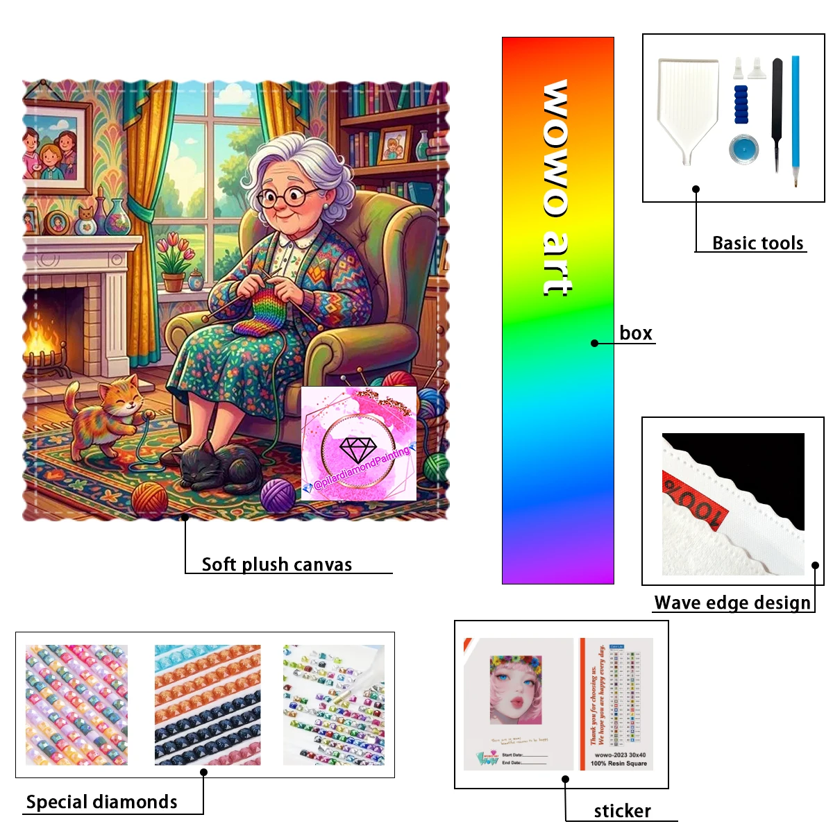 【pilar Diamond Art】La abuela que teje punto 100% Full Diamond Stamping Kit Perfect Masterpiece worth Buying
【pilar Diamond Art】La abuela que teje punto 100% Full Diamond Stamping Kit Perfect Masterpiece worth Buying