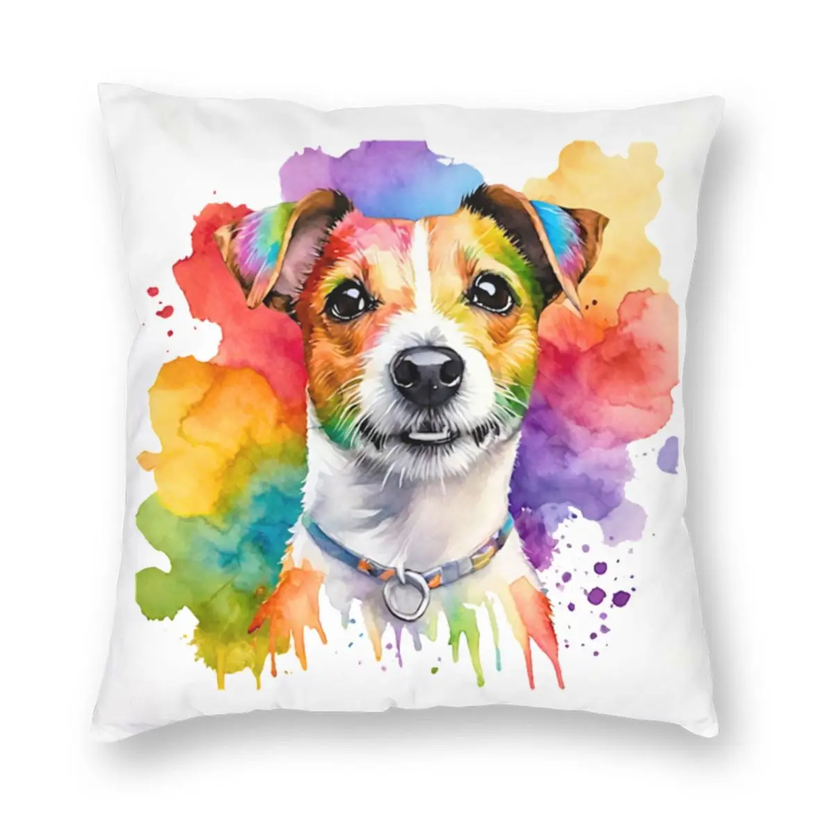 Jack Russell Terrier Watercolor Portrait Square Pillowcase Pillow Cover Cushion Throw Pillow for Home Sofa Living Room
Jack Russell Terrier Watercolor Portrait Square Pillowcase Pillow Cover Cushion Throw Pillow for Home Sofa Living Room