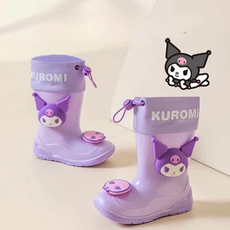 Kuromi Cinnamoroll Anime Kawaii Sanrio Summer Children Rain Boots Cute Cartoon My Melody Water Proof Shoes Gifts for Girls Boys
Kuromi Cinnamoroll Anime Kawaii Sanrio Summer Children Rain Boots Cute Cartoon My Melody Water Proof Shoes Gifts for Girls Boys