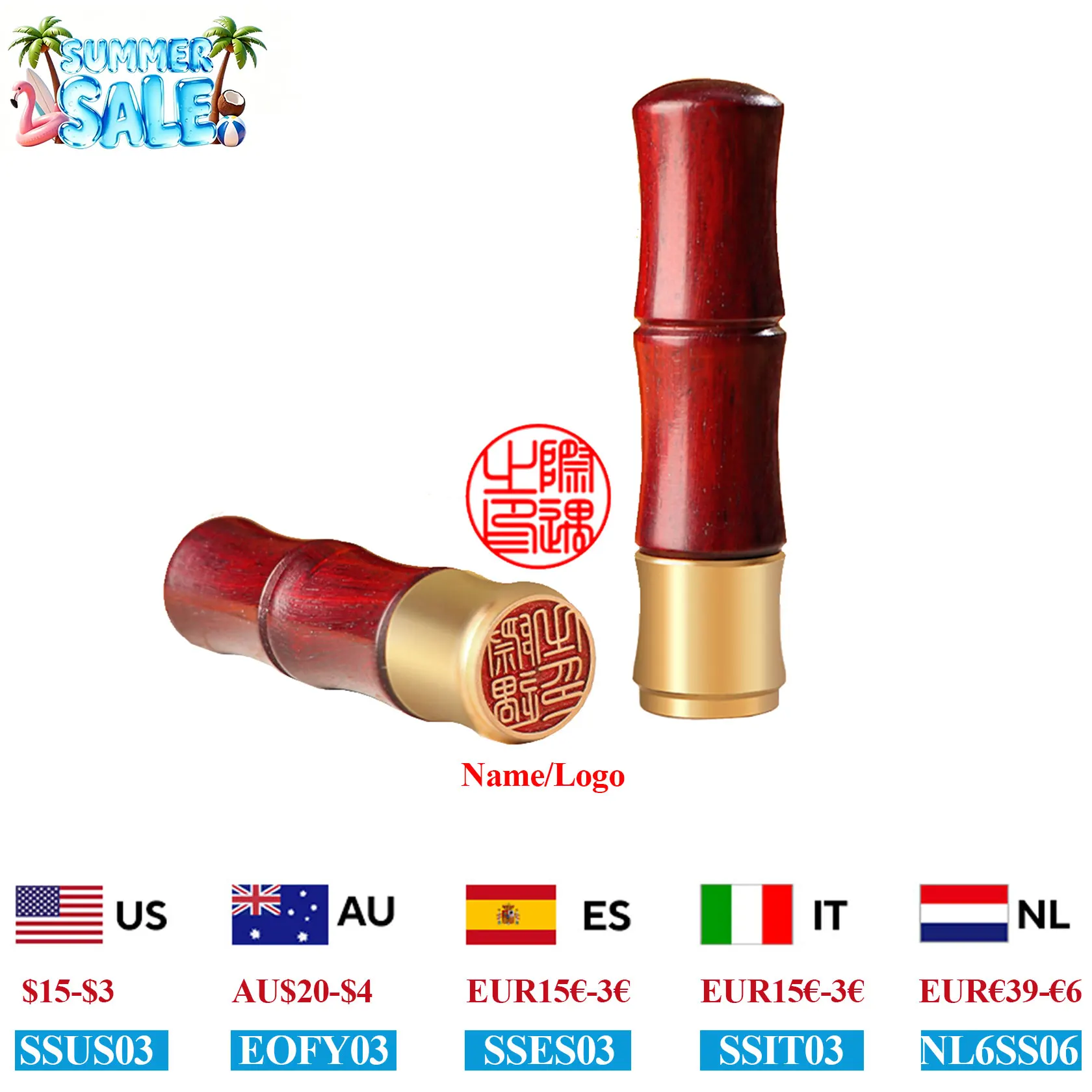 Custom Name Stamp Sandalwood Brass Seal For Chinese English Korean Japanese Name Bamboo Design Student Personal Stamps
Custom Name Stamp Sandalwood Brass Seal For Chinese English Korean Japanese Name Bamboo Design Student Personal Stamps