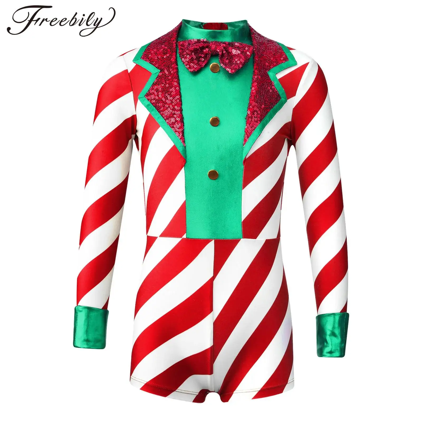 Kids Girls Christmas Candy Cane Costume Xmas New Year Jumpsuit Ballet Dance Performance Unitard Sequins Santa Bodysuit Leotard
Kids Girls Christmas Candy Cane Costume Xmas New Year Jumpsuit Ballet Dance Performance Unitard Sequins Santa Bodysuit Leotard