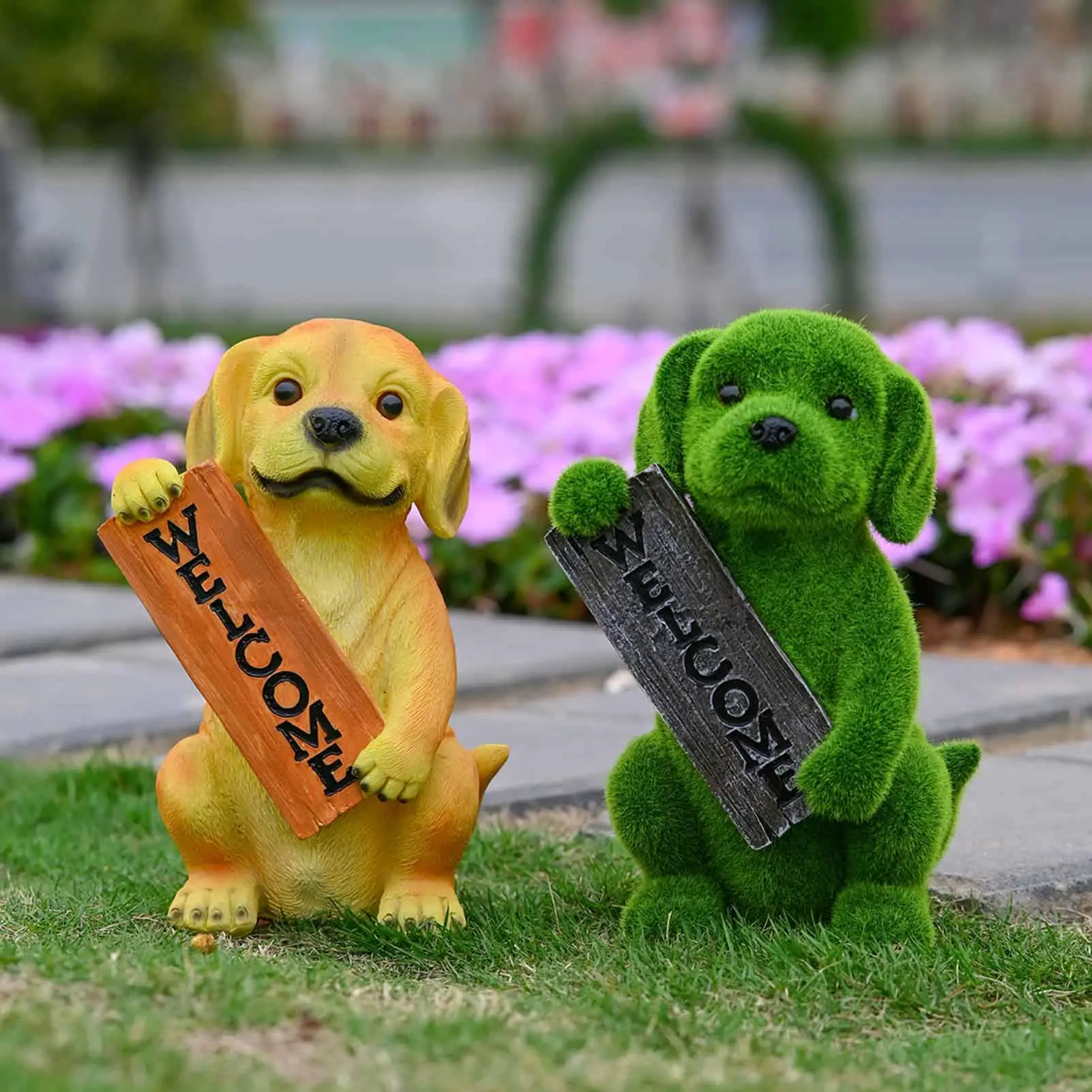 Welcome Garden Dog Statue Ornaments Welcome Puppy Theme Garden Statue Resin Dog Outdoor Decoration For Courtyard Lawns
Welcome Garden Dog Statue Ornaments Welcome Puppy Theme Garden Statue Resin Dog Outdoor Decoration For Courtyard Lawns