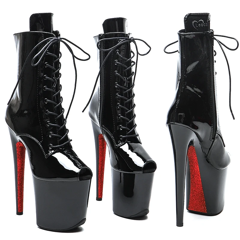 Leecabe 20cm/8inches Patent PU Upper small open toe Fashion High Heel platform Pole Dancing boot
Leecabe 20cm/8inches Patent PU Upper small open toe Fashion High Heel platform Pole Dancing boot