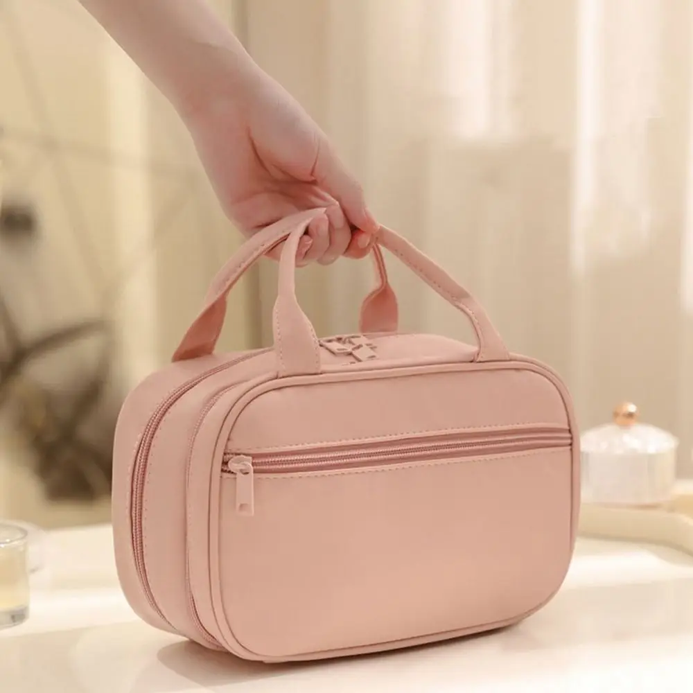 Pu Leather Handheld Makeup Bag Makeup Accessory Large Capacity Storage Organizer Multifunctional Brush Storage Bag Cosmetic Bag
Pu Leather Handheld Makeup Bag Makeup Accessory Large Capacity Storage Organizer Multifunctional Brush Storage Bag Cosmetic Bag
