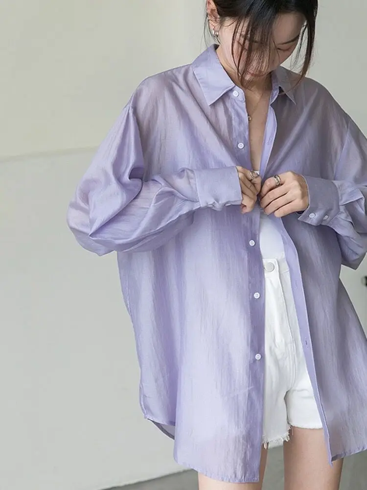 New Summer Women Fashion Casual Thin Breathable Long Sleeved Sunscreen Shirt Rayon Split Lace Up Shirt Loose Street Overshirt
New Summer Women Fashion Casual Thin Breathable Long Sleeved Sunscreen Shirt Rayon Split Lace Up Shirt Loose Street Overshirt
