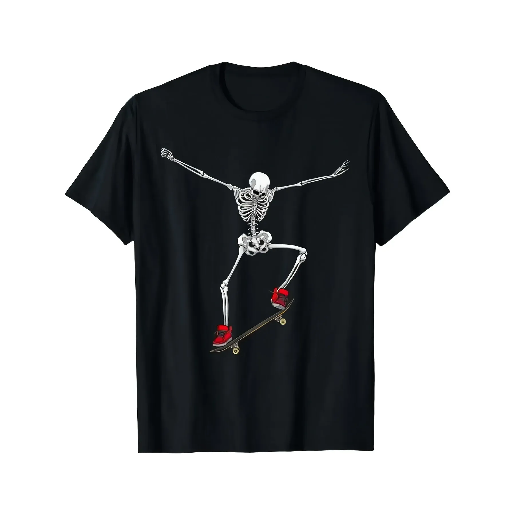 Skateboard Skeleton Graphic T-Shirt Men Women Cotton Breathable Streetwear Casual Daily Tee
Skateboard Skeleton Graphic T-Shirt Men Women Cotton Breathable Streetwear Casual Daily Tee