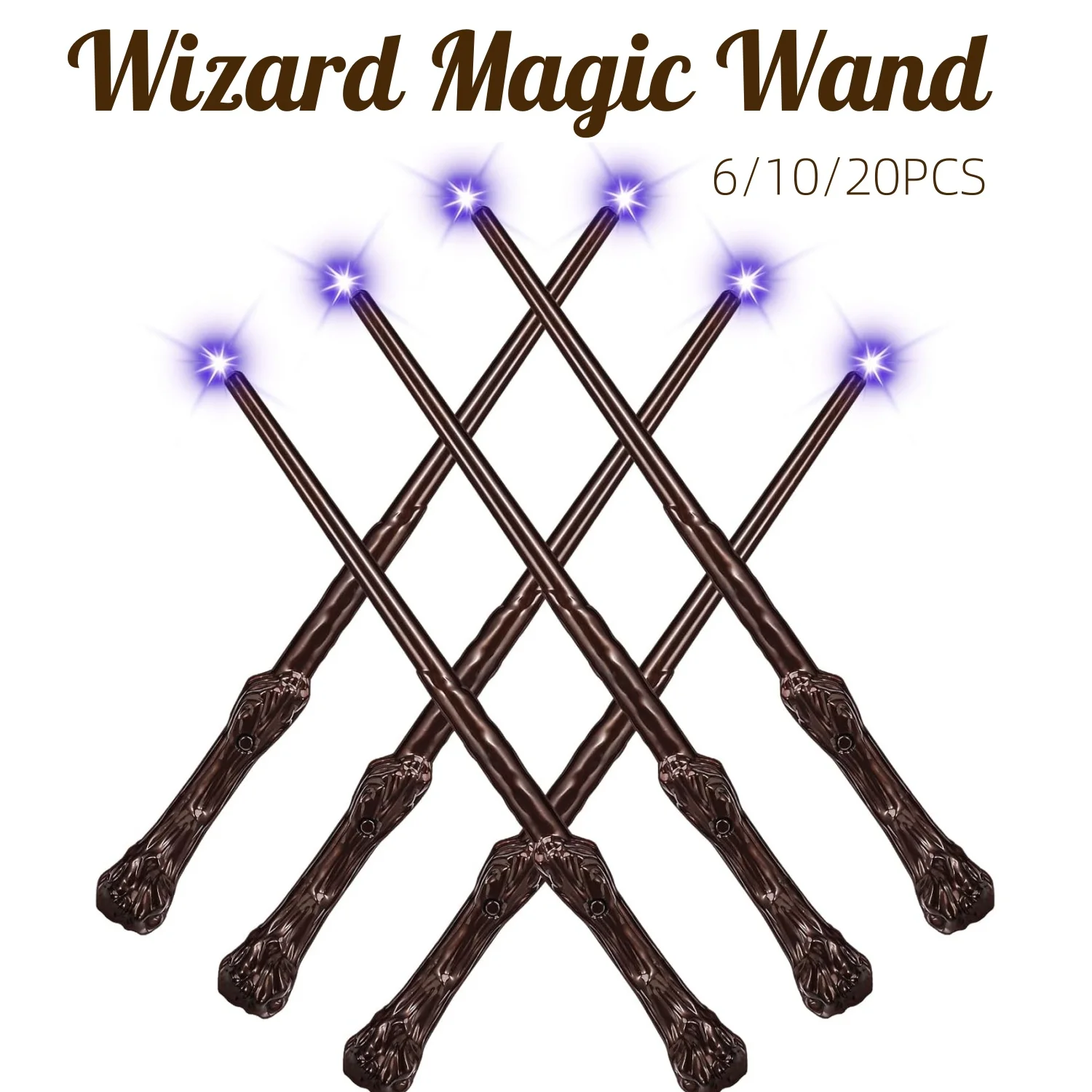 6-20PCS Light Up Magic Wands Bulk 37cm Illuminating Witch Wizard Wands with Sound for Kids Brithday Party Favors Cosplay
6-20PCS Light Up Magic Wands Bulk 37cm Illuminating Witch Wizard Wands with Sound for Kids Brithday Party Favors Cosplay