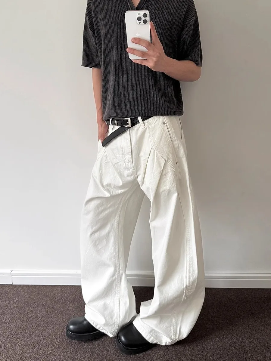 Американские ретро-джинсы Cleanfit с двойными складками, прямые, повседневные, свободные, широкие, молодежные, в стиле рабочей одежды
Американские ретро-джинсы Cleanfit с двойными складками, прямые, повседневные, свободные, широкие, молодежные, в стиле рабочей одежды