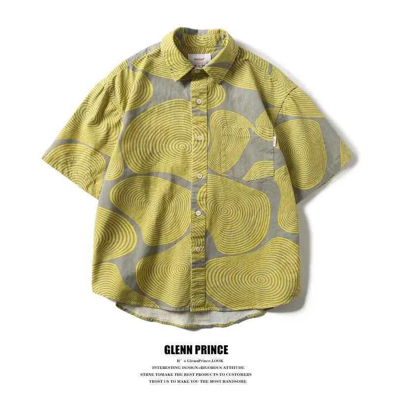Hawaiian Shirt for Men Cuban Colla Mens Shirt Fashion Streetwear Summer Short Sleeve Top Trendy New Male Clothing Beach T Shirts
Hawaiian Shirt for Men Cuban Colla Mens Shirt Fashion Streetwear Summer Short Sleeve Top Trendy New Male Clothing Beach T Shirts