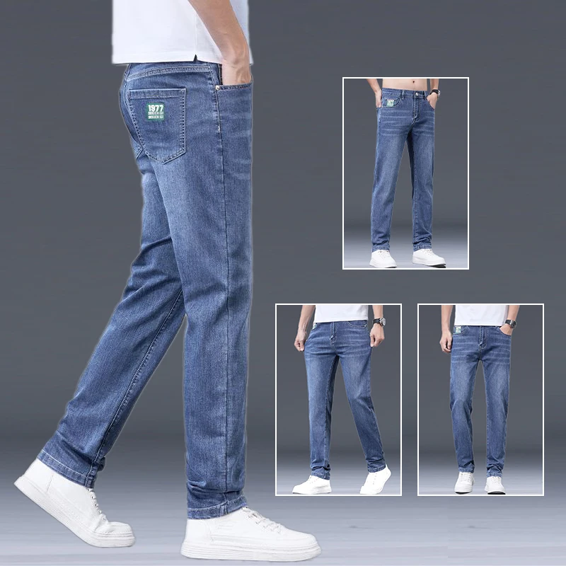 Молодежные удобные новые брюки, мужские летние легкие эластичные джинсы, мужские свободные прямые модные формальные джинсовые брюки
Молодежные удобные новые брюки, мужские летние легкие эластичные джинсы, мужские свободные прямые модные формальные джинсовые брюки
