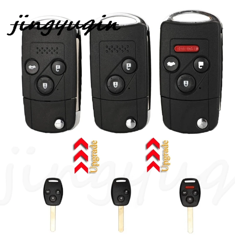 jingyuqin 2/3/4 Buttons Modified Flip Replacement Remote Car Key Shell Case Fob For Honda Accord Civic With Rubber pad
jingyuqin 2/3/4 Buttons Modified Flip Replacement Remote Car Key Shell Case Fob For Honda Accord Civic With Rubber pad
