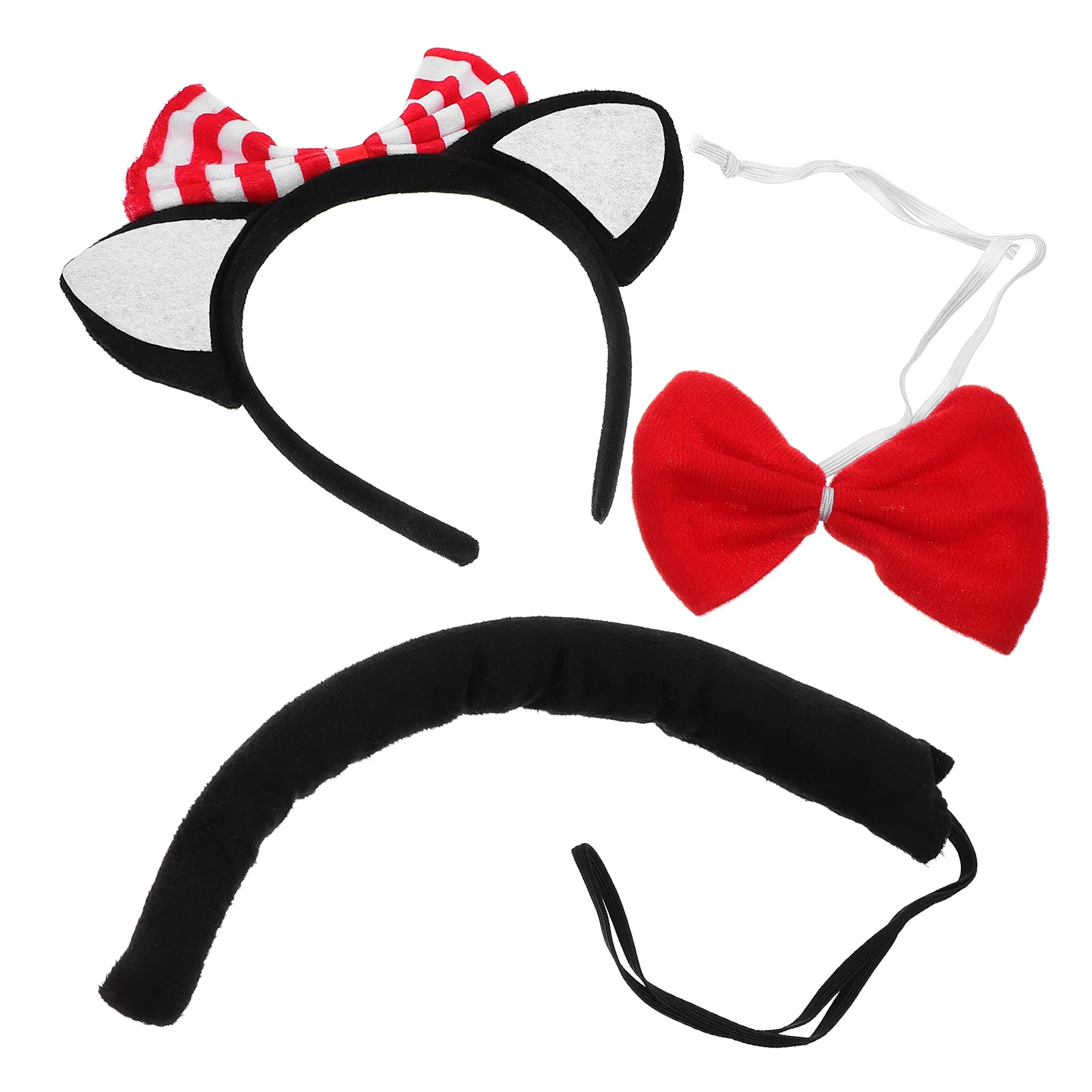 Black Cat Ears Headband Set Bowtie Tail Kids Halloween Costume Party Dress Up Animal Ear Hairband Cosplay Prop
Black Cat Ears Headband Set Bowtie Tail Kids Halloween Costume Party Dress Up Animal Ear Hairband Cosplay Prop