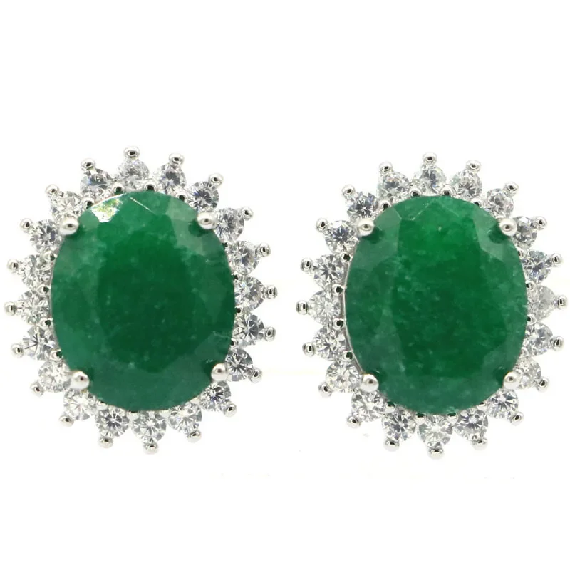 5g Customized 925 SOLID STERLING SILVER Earrings Lovely Cute Real Green Emerald Real Red Ruby White CZ Bride Wedding
5g Customized 925 SOLID STERLING SILVER Earrings Lovely Cute Real Green Emerald Real Red Ruby White CZ Bride Wedding