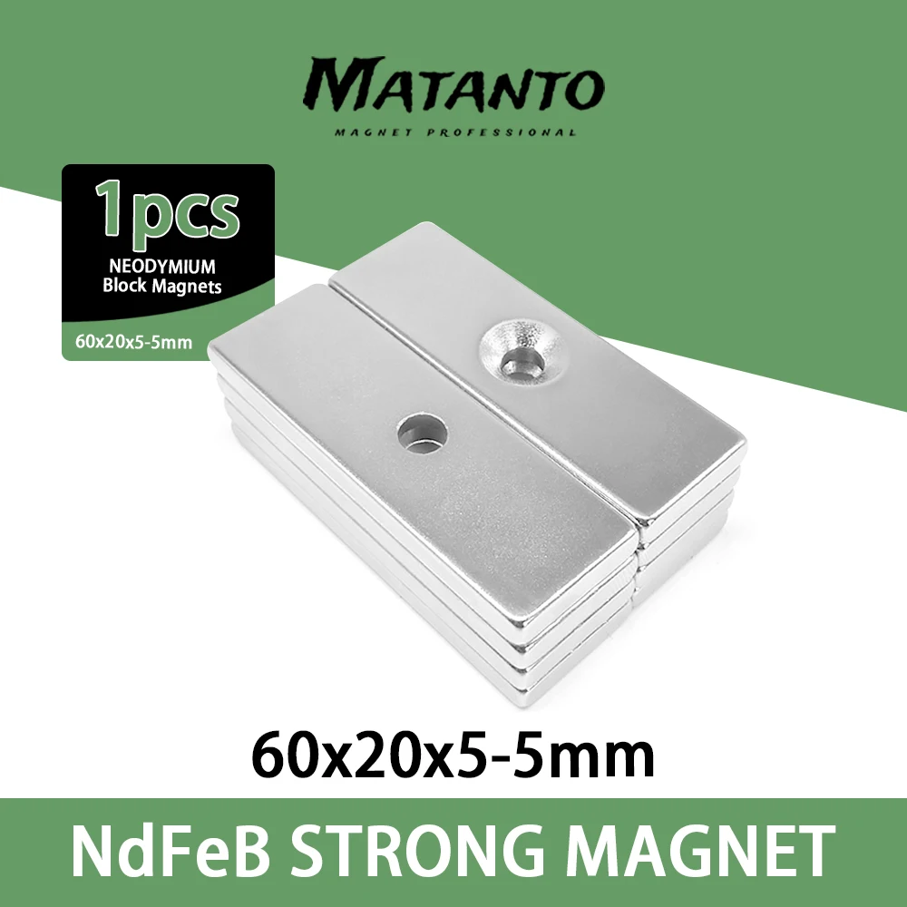 1/3/5PCS 60x20x5-5mm N35 NdFeB Strong Sheet Rare Earth Magnet holes 5mm Block Rectangular Magnets Strip Magnetic 60*20*5-5 mm
1/3/5PCS 60x20x5-5mm N35 NdFeB Strong Sheet Rare Earth Magnet holes 5mm Block Rectangular Magnets Strip Magnetic 60*20*5-5 mm