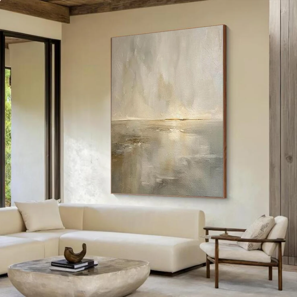 100% Handmade Abstract Oil Painting Original Grey Gold Sea View Wall Art Picture Large Mural For Home Living Room Decor Image
100% Handmade Abstract Oil Painting Original Grey Gold Sea View Wall Art Picture Large Mural For Home Living Room Decor Image