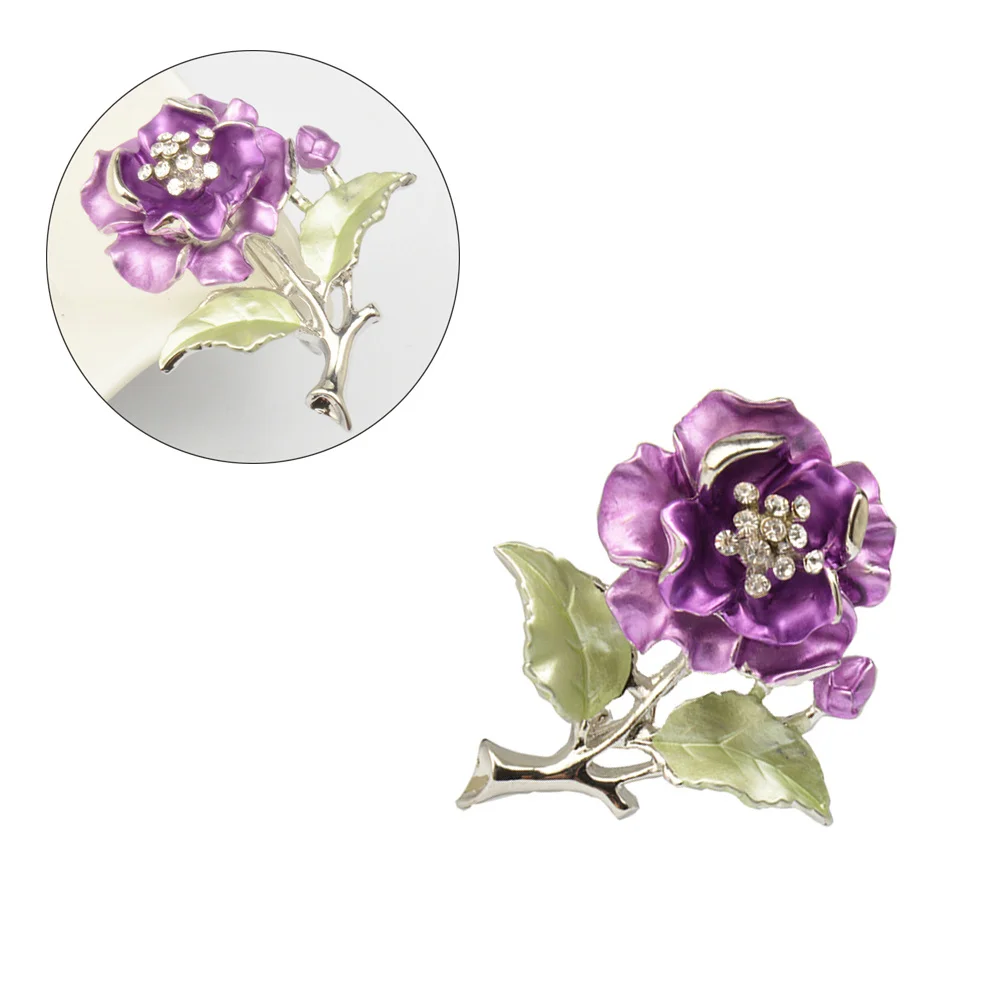 Women Fashion Jewelry Flower Pin Purple Brooch Pin Crystal Hat Brooch Breastpin Gift Party Wedding Accessory
Women Fashion Jewelry Flower Pin Purple Brooch Pin Crystal Hat Brooch Breastpin Gift Party Wedding Accessory