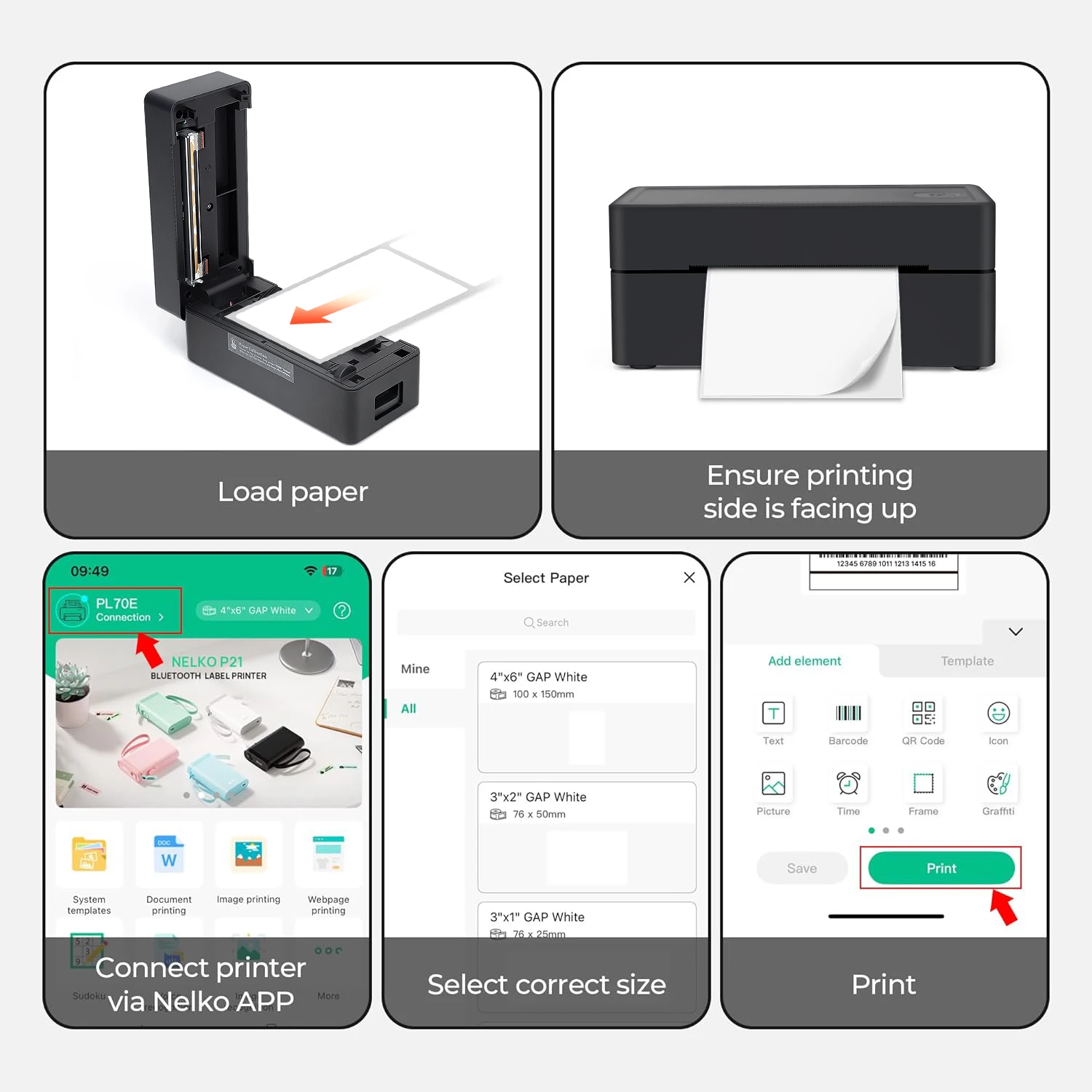 Новинка 2025 года, 4 дюйма, 4x6 дюймов, 100 мм, термопринтер для этикеток, Bluetooth/USB, устройство для изготовления этикеток, доставка Waybill Office, другие на складе
Новинка 2025 года, 4 дюйма, 4x6 дюймов, 100 мм, термопринтер для этикеток, Bluetooth/USB, устройство для изготовления этикеток, доставка Waybill Office, другие на складе