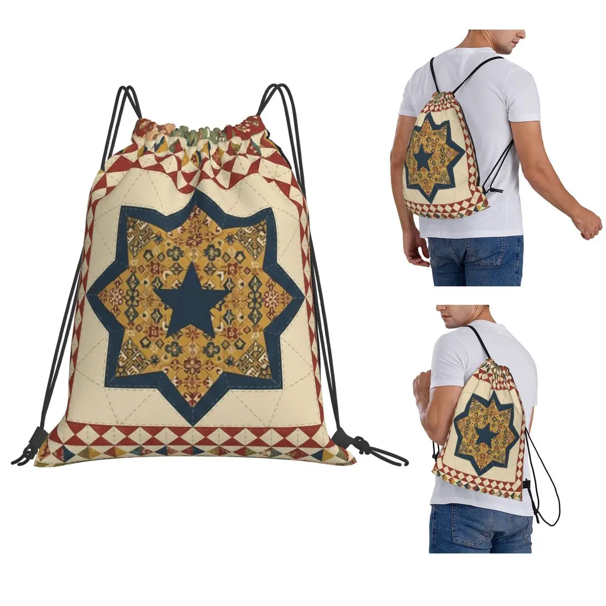 Turkish Ethnic Geometric Folk Backpacks Casual Drawstring Bundle Pocket Sports Bag Book Bags for Travel School
Turkish Ethnic Geometric Folk Backpacks Casual Drawstring Bundle Pocket Sports Bag Book Bags for Travel School