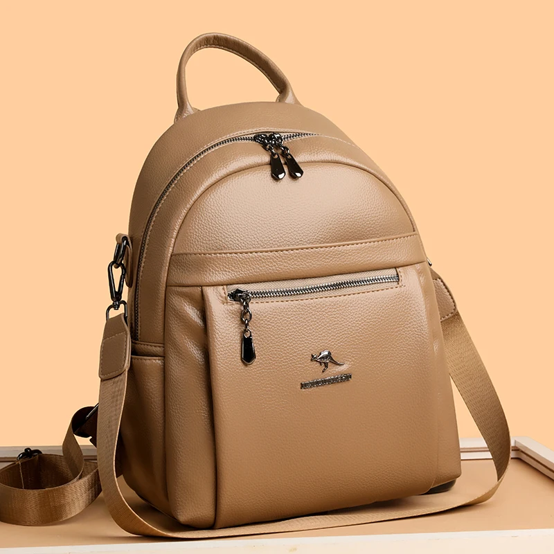New Classical Fashion High Quality Soft Leather Travel Backpack Women Large Capacity Luxury Shoulder Bags School Bag Backpacks
New Classical Fashion High Quality Soft Leather Travel Backpack Women Large Capacity Luxury Shoulder Bags School Bag Backpacks