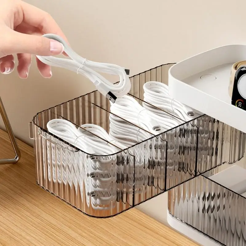 Space-Saving Wall Mount & Desktop Rotating Storage Box, Ideal for Organizing Charging Cords and Data Cables Neatly
Space-Saving Wall Mount & Desktop Rotating Storage Box, Ideal for Organizing Charging Cords and Data Cables Neatly