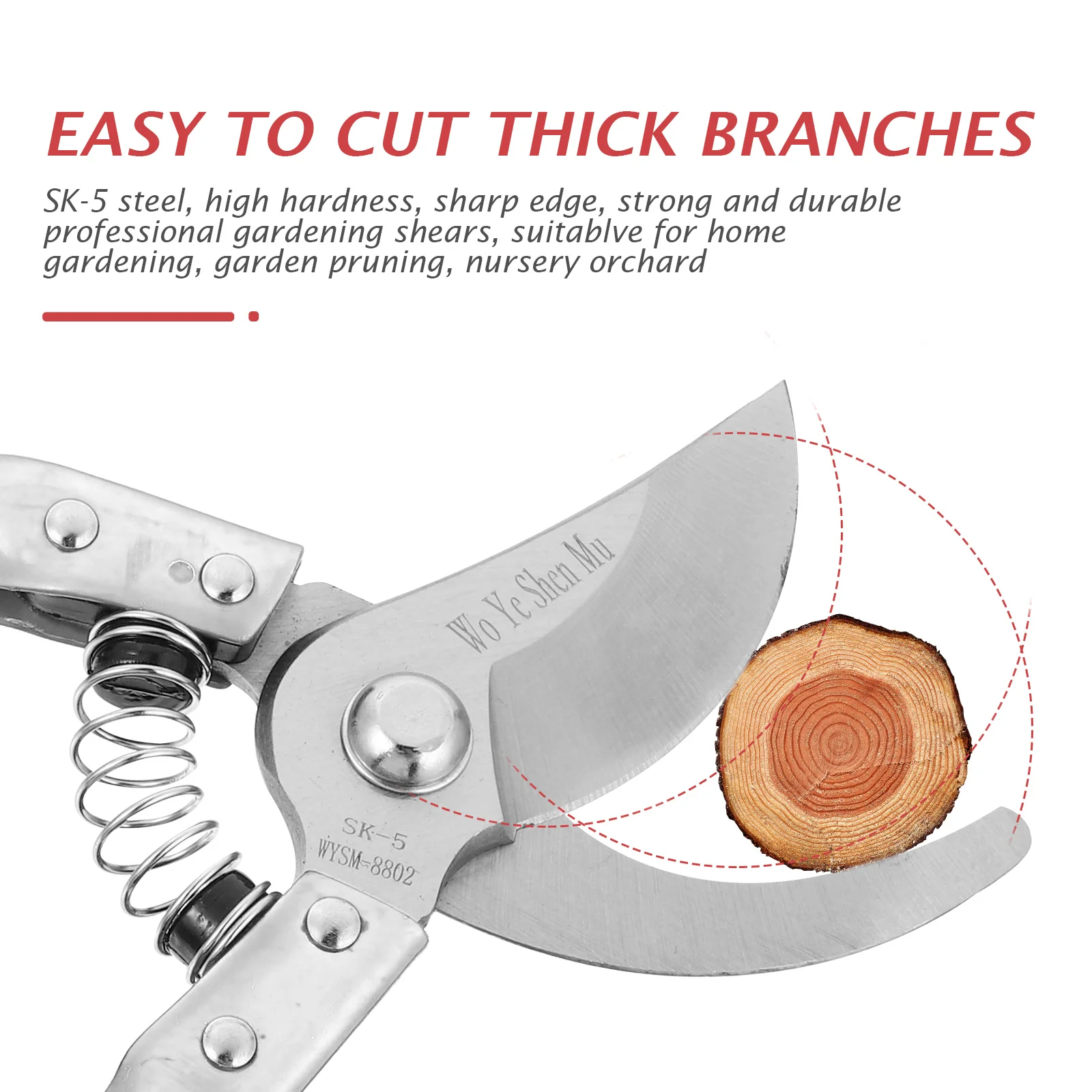 1Pcs Durable Stainless Steel Pruning Shears Professional Garden Hand Trimmer for Easy Plant Trimming and Beautiful Gardens
1Pcs Durable Stainless Steel Pruning Shears Professional Garden Hand Trimmer for Easy Plant Trimming and Beautiful Gardens