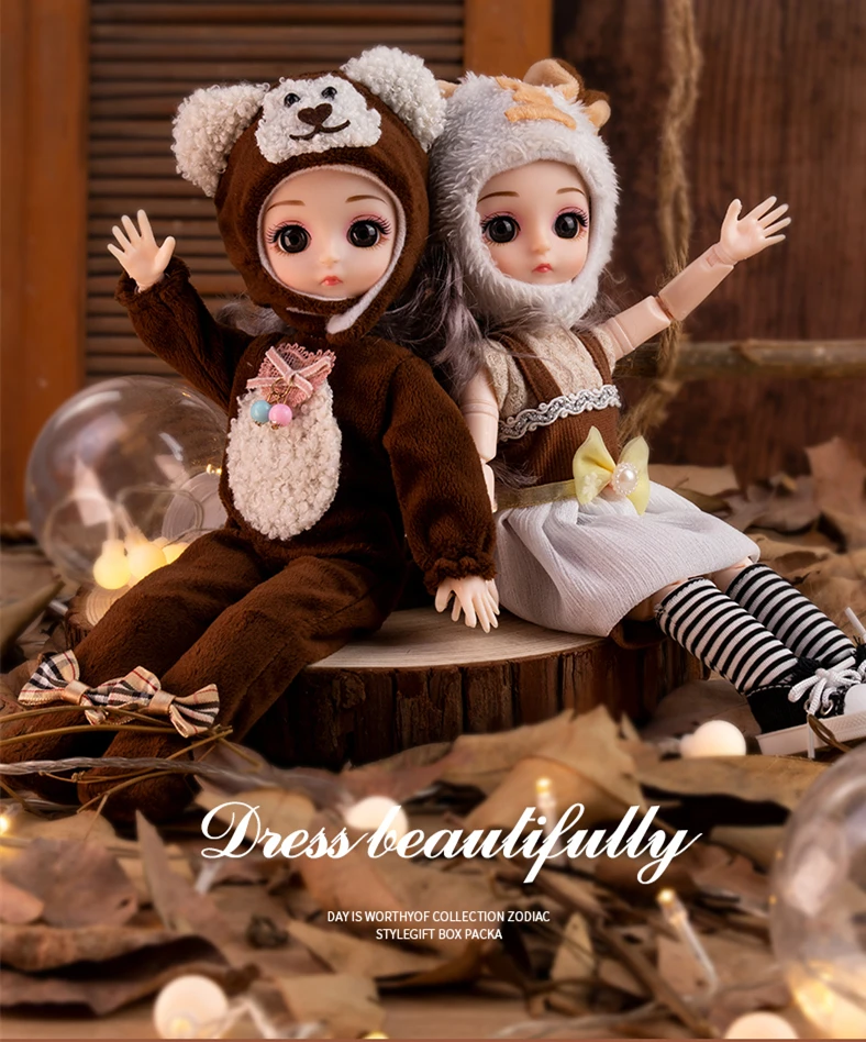 Шарнирные куклы BJD 1/6, полный комплект с модной одеждой, мягкий парик, голова, пилочка, тело для девочек, игрушка, подарок, серия 12 созвездий
Шарнирные куклы BJD 1/6, полный комплект с модной одеждой, мягкий парик, голова, пилочка, тело для девочек, игрушка, подарок, серия 12 созвездий