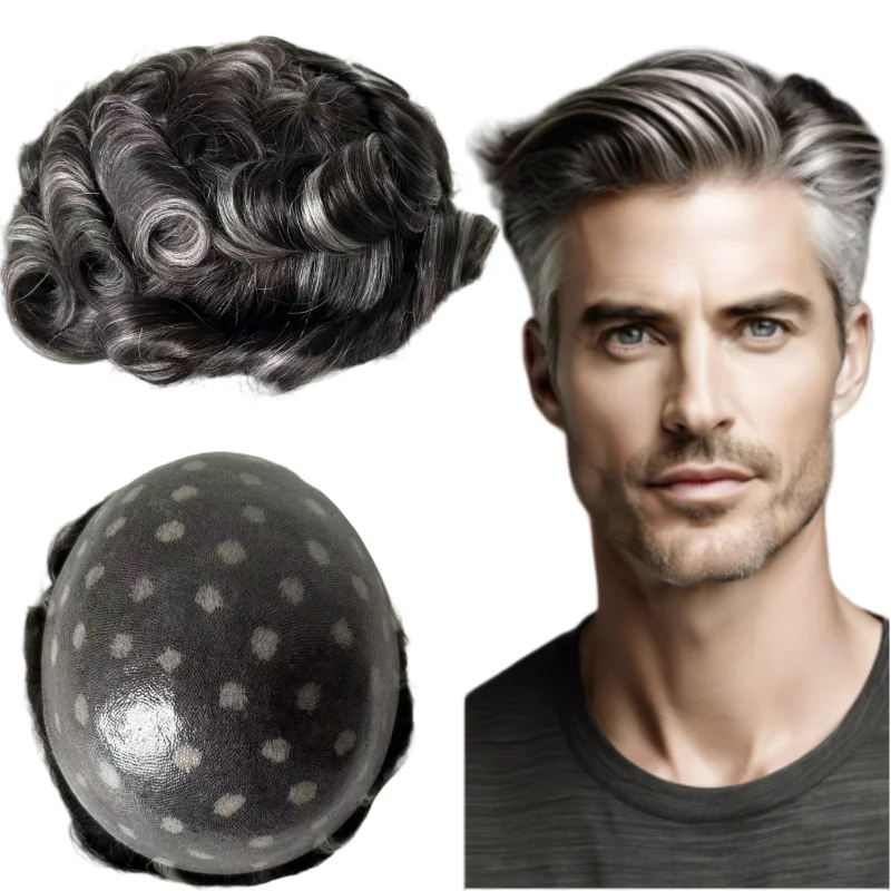 Brazilian Virgin Human Hair Systems #1b Highlight #60 32mm Wave Toupee 8x10 Knots PU for Men
Brazilian Virgin Human Hair Systems #1b Highlight #60 32mm Wave Toupee 8x10 Knots PU for Men