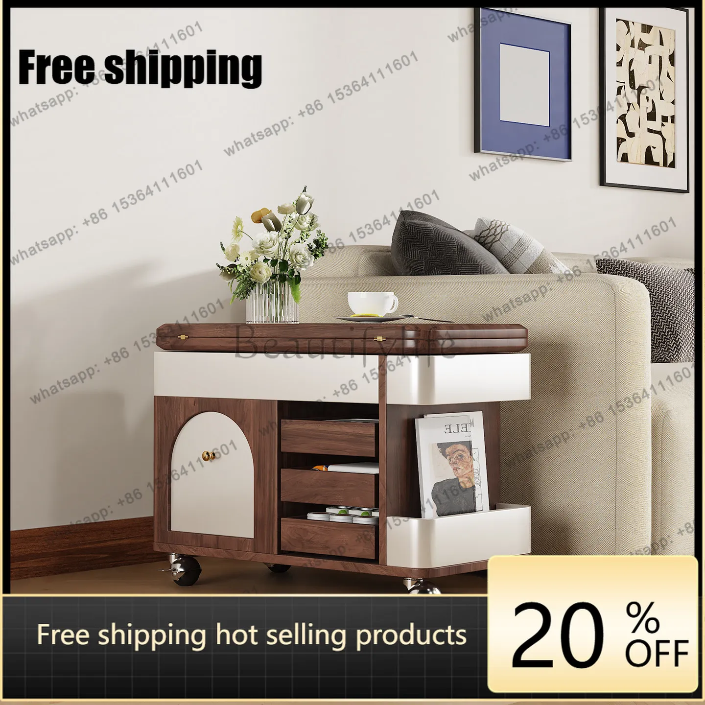 Any Size Custom Luxury Lift Coffee Table Solid Wood Movable Tea Table Modern Nordic Style Living Room
Any Size Custom Luxury Lift Coffee Table Solid Wood Movable Tea Table Modern Nordic Style Living Room
