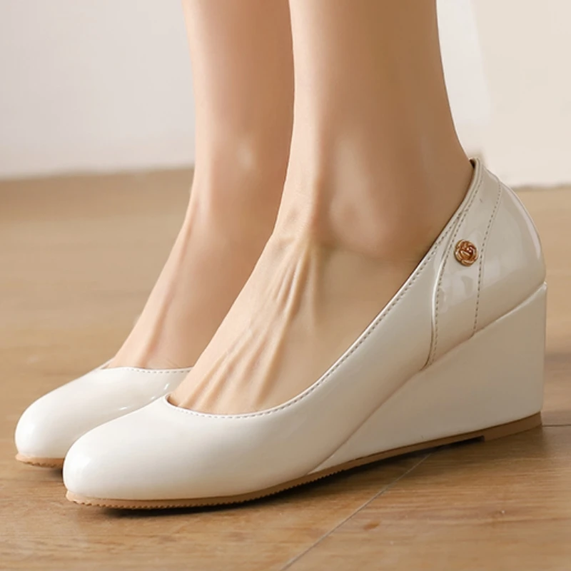 Elegant Women's Wedge Heels Pumps Nude Red Blue High Heels Wedge Shoes Girls Dance Party OL Dress Shoes Plus Size 43 48
Elegant Women's Wedge Heels Pumps Nude Red Blue High Heels Wedge Shoes Girls Dance Party OL Dress Shoes Plus Size 43 48