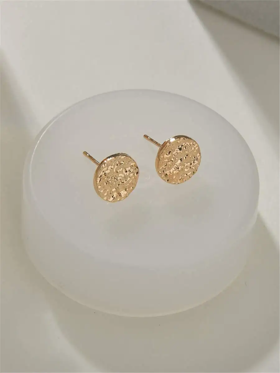 Textured Round Stud Earrings For Women
Textured Round Stud Earrings For Women