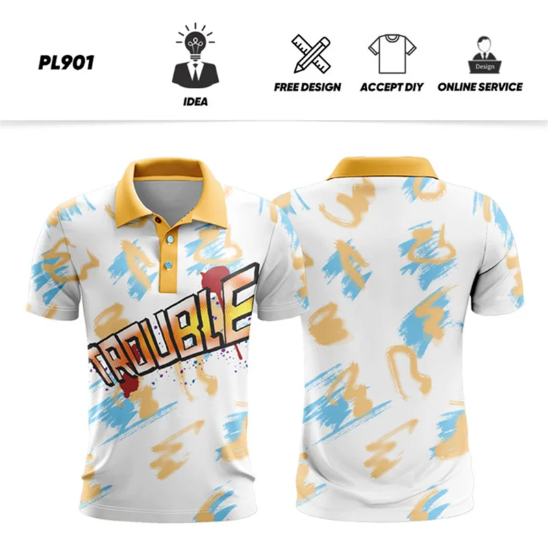 Fashion Golf Sports Shirt 3D Printed Men's Polo Shirt Summer Leisure Sports Comfortable Breathable Polo Collar Short sleeved Top
Fashion Golf Sports Shirt 3D Printed Men's Polo Shirt Summer Leisure Sports Comfortable Breathable Polo Collar Short sleeved Top