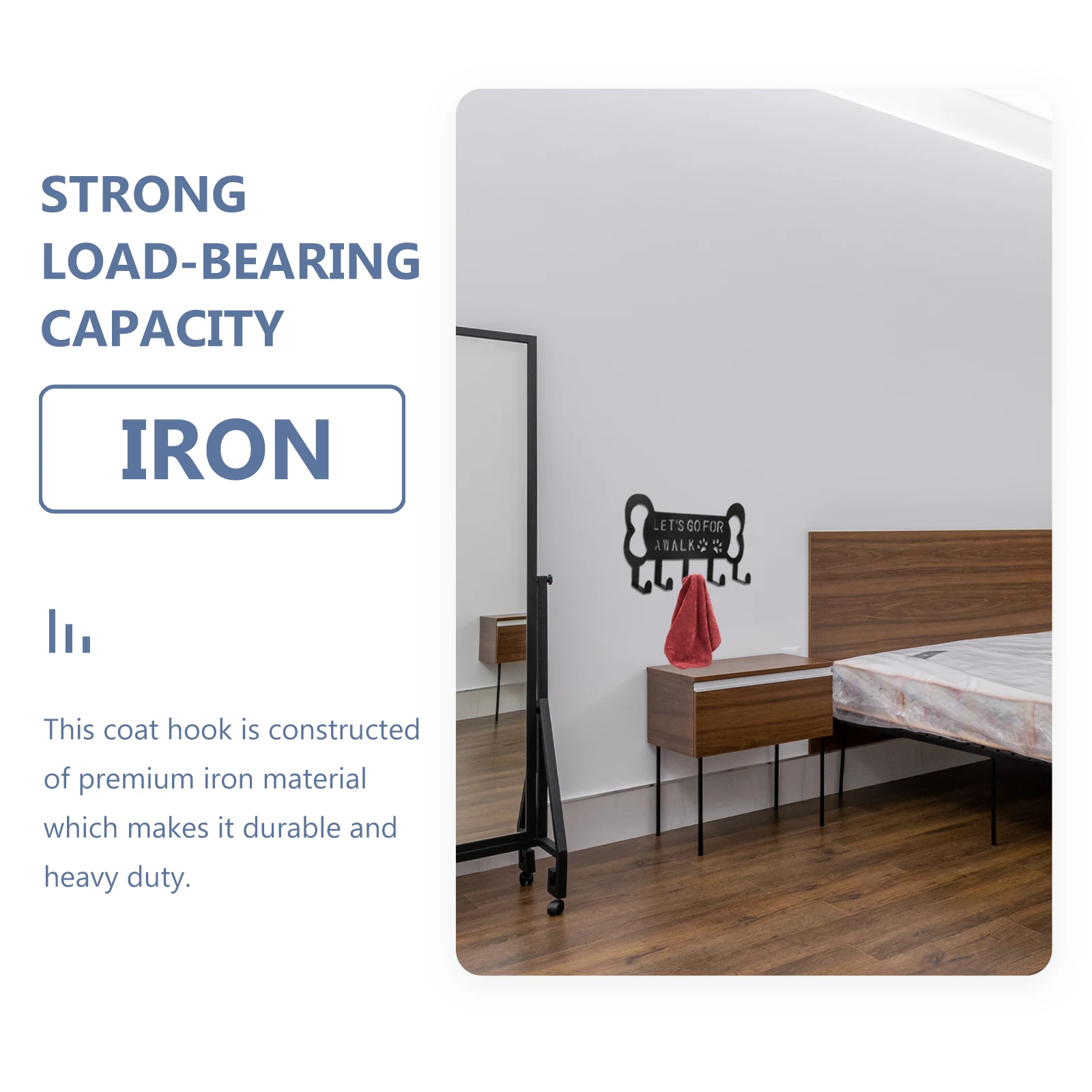 Pet Dog Leash Hook Wrought Iron Wall Mount Coat Hanger Heavy Duty Metal Rack Home Storage Umbrella Towel Clothes Hat Key
Pet Dog Leash Hook Wrought Iron Wall Mount Coat Hanger Heavy Duty Metal Rack Home Storage Umbrella Towel Clothes Hat Key